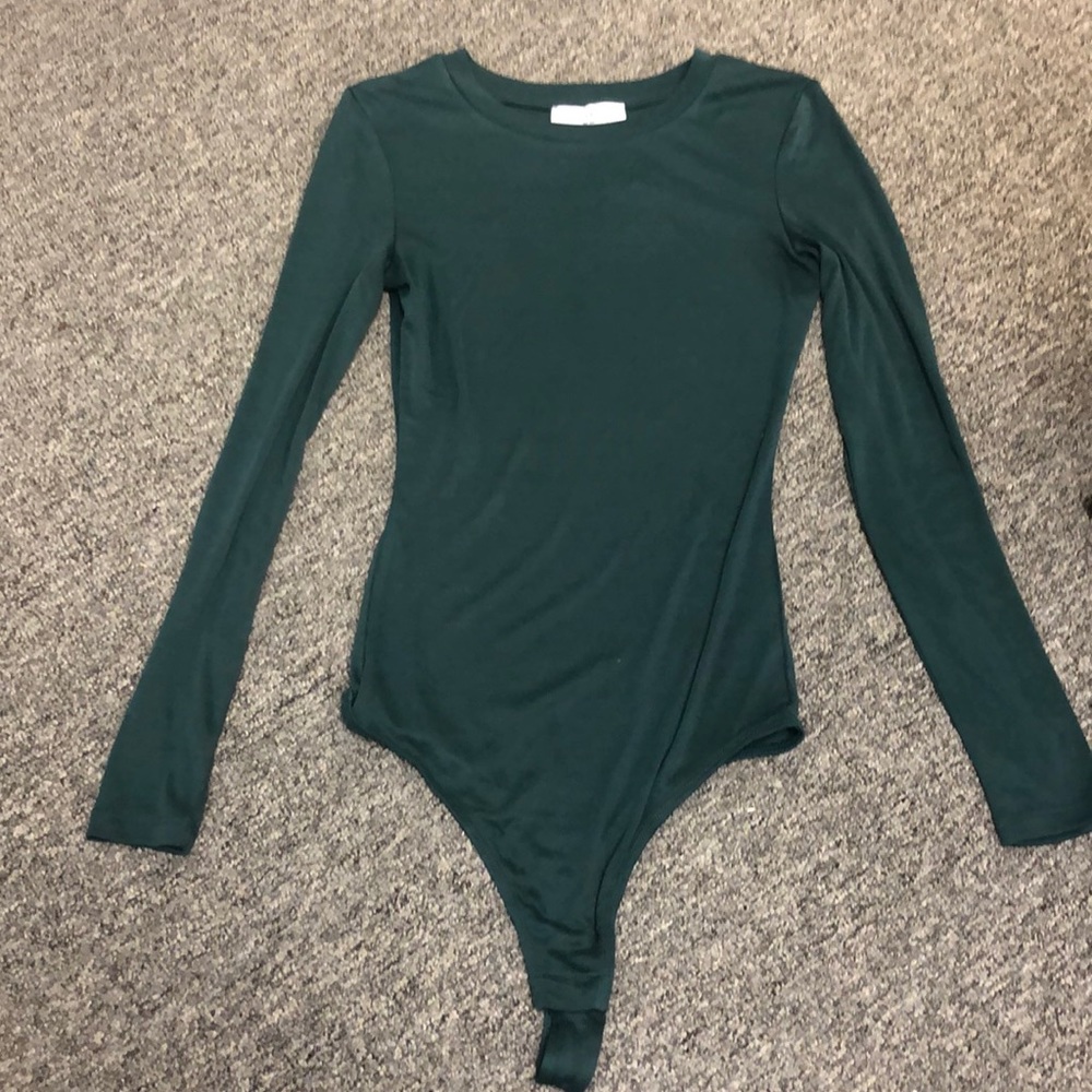 NORDSTROM Elodie Ribbed Crewneck Bodysuit